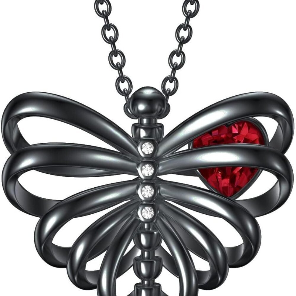 Skull Necklace Sterling Silver Skull Pendant Gothic Jewelry Gift for Goth Lovers